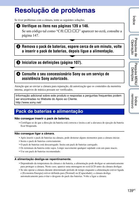 Sony DSC-T110 - DSC-T110 Istruzioni per l'uso Portoghese
