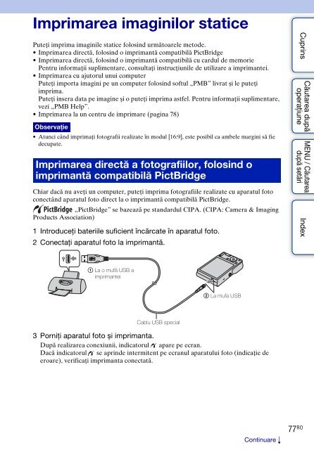 Sony DSC-S2000 - DSC-S2000 Istruzioni per l'uso Rumeno