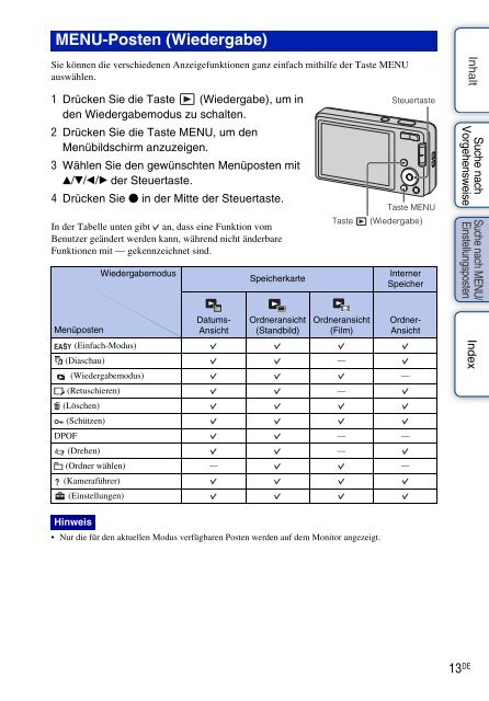 Sony DSC-W560 - DSC-W560 Istruzioni per l'uso Tedesco