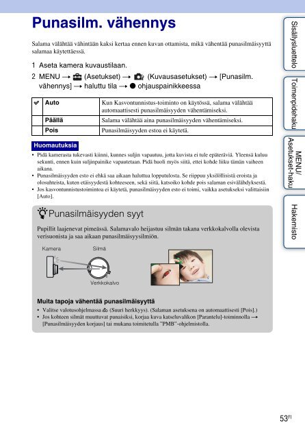 Sony DSC-S2000 - DSC-S2000 Istruzioni per l'uso Finlandese