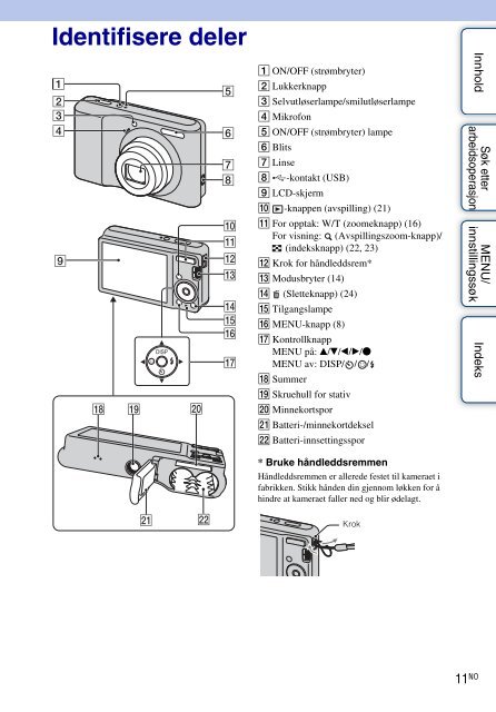 Sony DSC-S2000 - DSC-S2000 Istruzioni per l'uso Norvegese