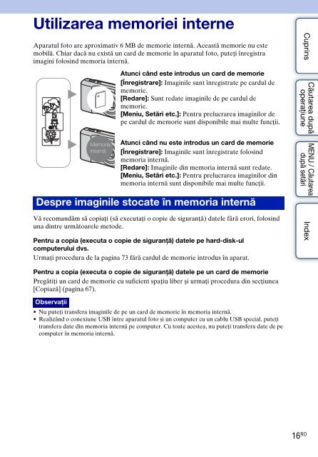 Sony DSC-S2000 - DSC-S2000 Istruzioni per l'uso Rumeno