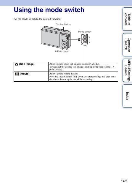 Sony DSC-S2000 - DSC-S2000 Istruzioni per l'uso Inglese