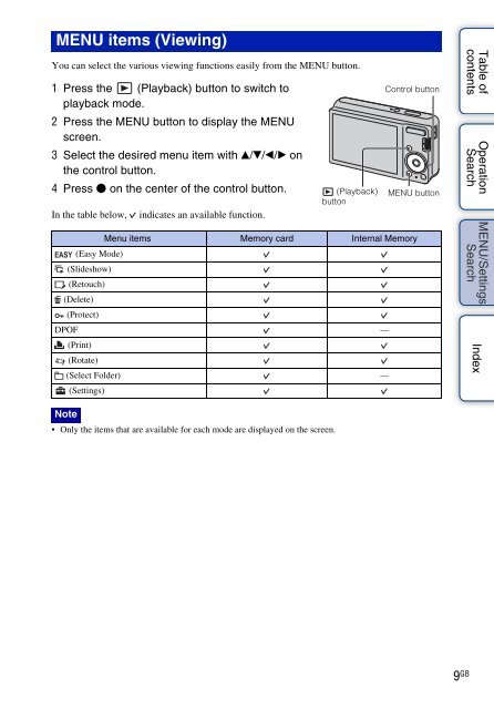 Sony DSC-S2000 - DSC-S2000 Istruzioni per l'uso Inglese