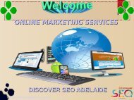 Online marketing Services Discover SEO Adelaide