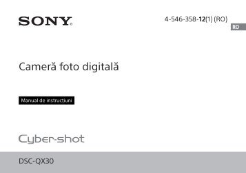 Sony DSC-QX30 - DSC-QX30 Istruzioni per l'uso Rumeno