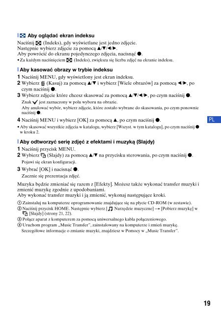 Sony DSC-W220 - DSC-W220 Istruzioni per l'uso Polacco