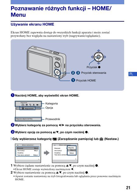 Sony DSC-W220 - DSC-W220 Istruzioni per l'uso Polacco