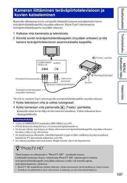 Sony DSC-W390 - DSC-W390 Istruzioni per l'uso Finlandese