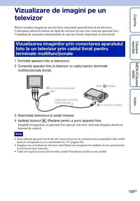 Sony DSC-W390 - DSC-W390 Istruzioni per l'uso Rumeno