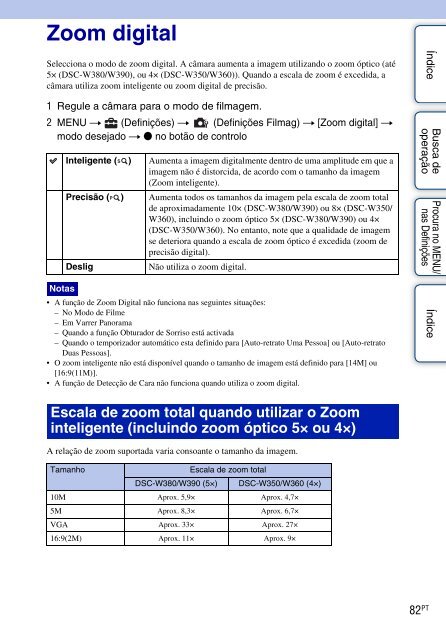 Sony DSC-W390 - DSC-W390 Guida all&rsquo;uso Portoghese
