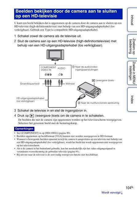 Sony DSC-WX1 - DSC-WX1 Istruzioni per l'uso Olandese
