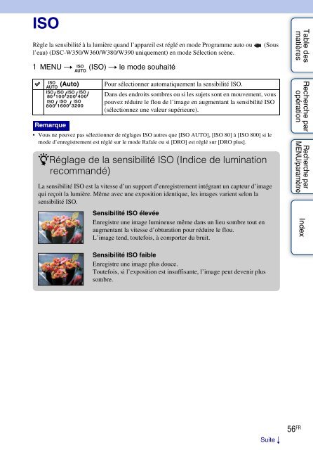 Sony DSC-W350D - DSC-W350D Istruzioni per l'uso Francese