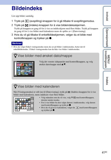 Sony DSC-W350D - DSC-W350D Istruzioni per l'uso Norvegese