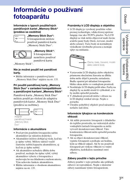 Sony DSC-WX1 - DSC-WX1 Istruzioni per l'uso Slovacco