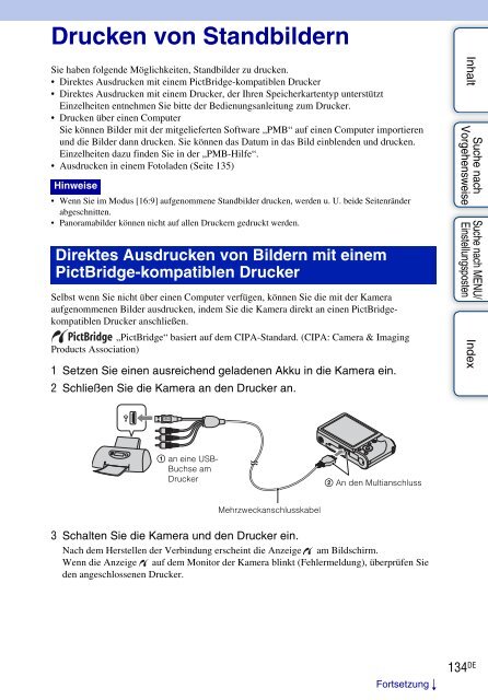 Sony DSC-HX5V - DSC-HX5V Istruzioni per l'uso Tedesco