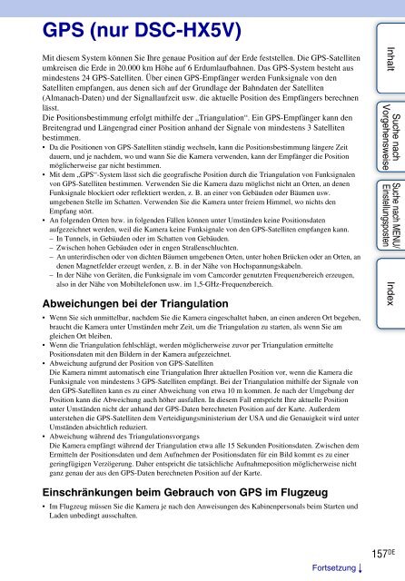 Sony DSC-HX5V - DSC-HX5V Istruzioni per l'uso Tedesco