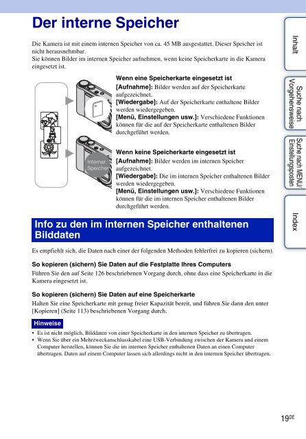 Sony DSC-HX5V - DSC-HX5V Istruzioni per l'uso Tedesco