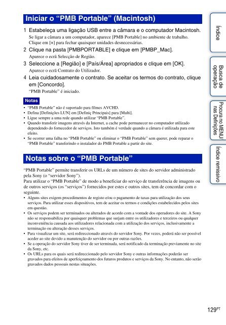 Sony DSC-HX5V - DSC-HX5V Istruzioni per l'uso Portoghese