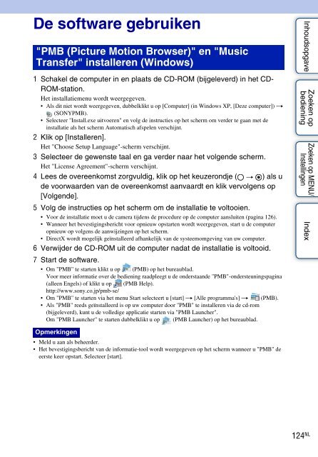 Sony DSC-HX5V - DSC-HX5V Istruzioni per l'uso Olandese