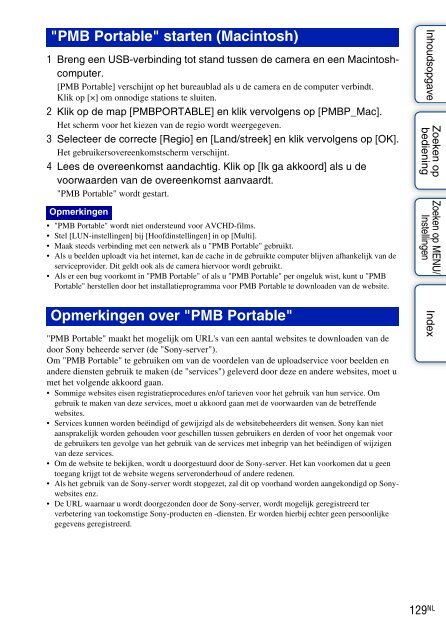 Sony DSC-HX5V - DSC-HX5V Istruzioni per l'uso Olandese