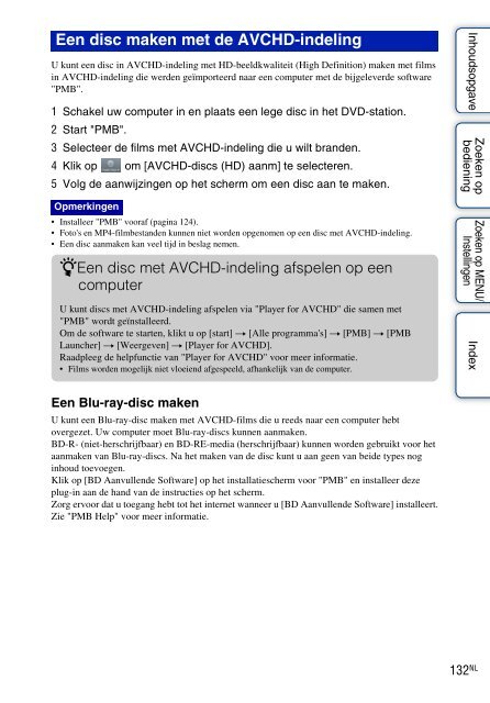 Sony DSC-HX5V - DSC-HX5V Istruzioni per l'uso Olandese