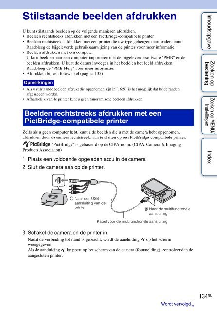 Sony DSC-HX5V - DSC-HX5V Istruzioni per l'uso Olandese