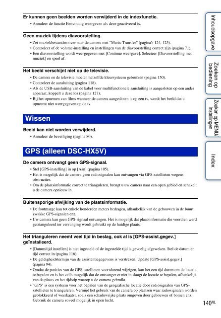 Sony DSC-HX5V - DSC-HX5V Istruzioni per l'uso Olandese