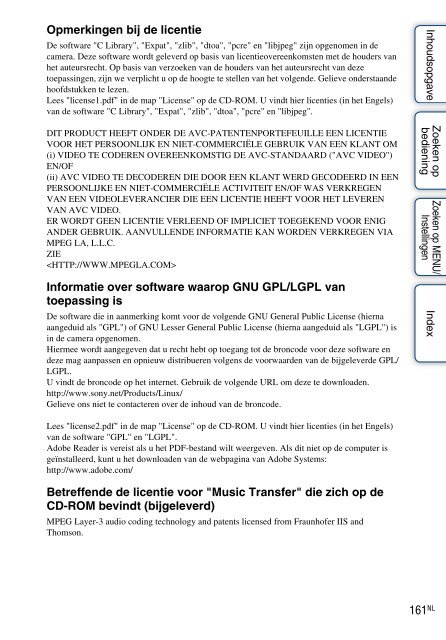 Sony DSC-HX5V - DSC-HX5V Istruzioni per l'uso Olandese