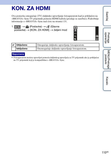 Sony DSC-TX7 - DSC-TX7 Istruzioni per l'uso Croato