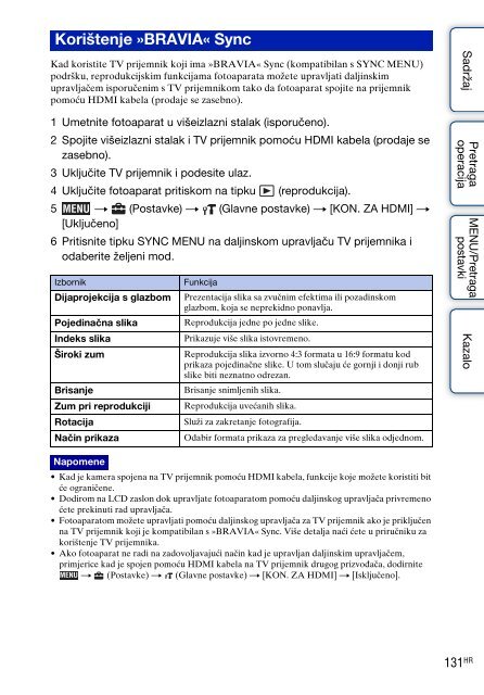 Sony DSC-TX7 - DSC-TX7 Istruzioni per l'uso Croato