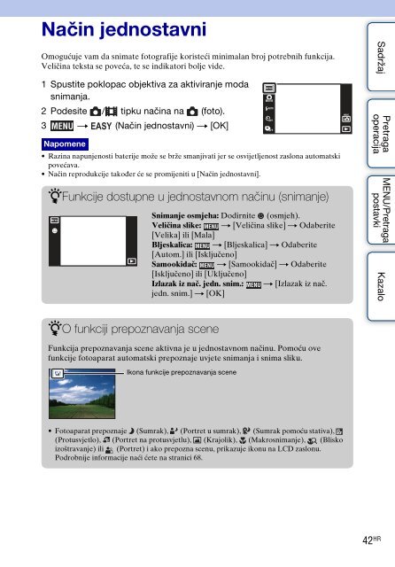Sony DSC-TX7 - DSC-TX7 Istruzioni per l'uso Croato