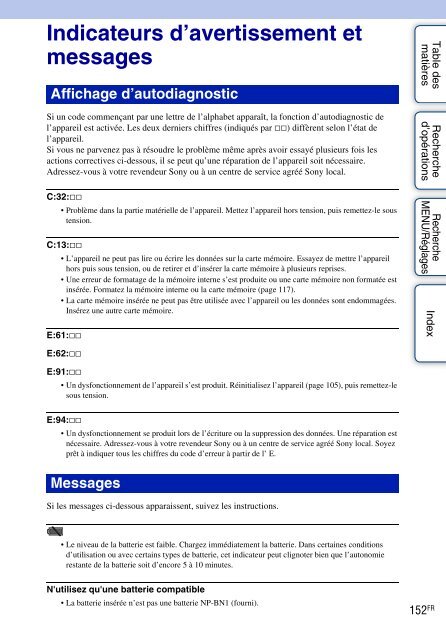 Sony DSC-TX7 - DSC-TX7 Istruzioni per l'uso Francese