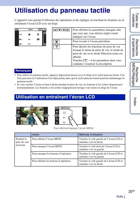 Sony DSC-TX7 - DSC-TX7 Istruzioni per l'uso Francese