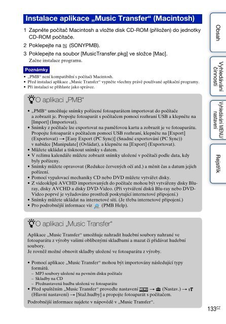 Sony DSC-TX7 - DSC-TX7 Istruzioni per l'uso Ceco