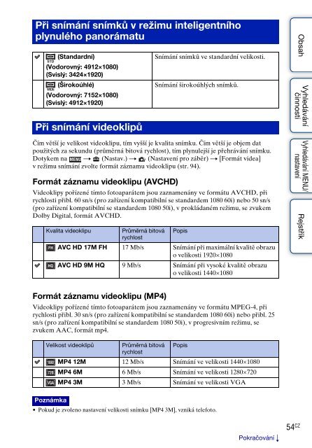 Sony DSC-TX7 - DSC-TX7 Istruzioni per l'uso Ceco