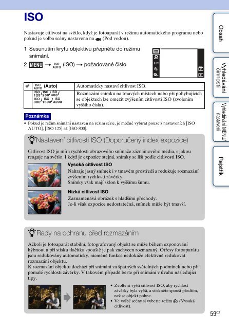 Sony DSC-TX7 - DSC-TX7 Istruzioni per l'uso Ceco