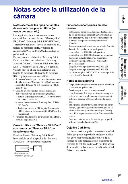 Sony DSC-TX7 - DSC-TX7 Istruzioni per l'uso Spagnolo