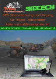 GPS Überwachung und Ortung für Trikes und Motorräder