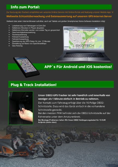 GPS Überwachung und Ortung für Trikes und Motorräder