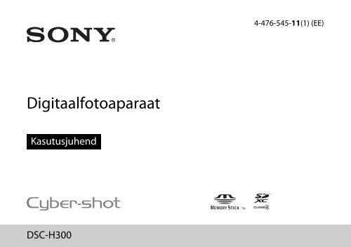 Sony DSC-H300 - DSC-H300 Istruzioni per l'uso Estone