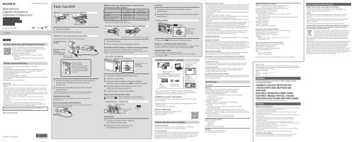 Sony DSC-W800 - DSC-W800 Istruzioni per l'uso Lettone