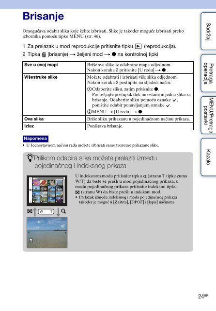 Sony DSC-S1900 - DSC-S1900 Istruzioni per l'uso Croato