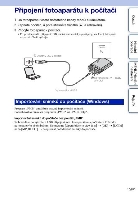 Sony DSC-W370 - DSC-W370 Istruzioni per l'uso Ceco