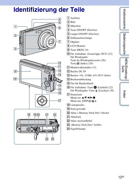 Sony DSC-W190 - DSC-W190 Istruzioni per l'uso Tedesco
