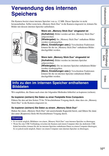 Sony DSC-W190 - DSC-W190 Istruzioni per l'uso Tedesco