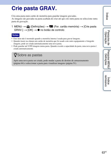 Sony DSC-S1900 - DSC-S1900 Istruzioni per l'uso Portoghese