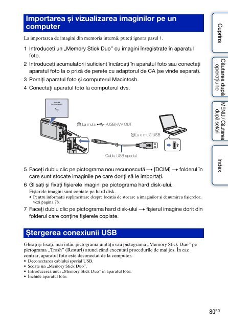 Sony DSC-W190 - DSC-W190 Istruzioni per l'uso Rumeno