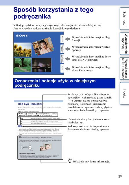 Sony DSC-W370 - DSC-W370 Istruzioni per l'uso Polacco