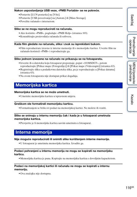 Sony DSC-W370 - DSC-W370 Istruzioni per l'uso Croato